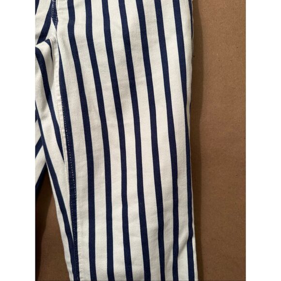 Alice & Olivia Indigo Admiral Stripped BootcutJeans - Picture 5 of 12